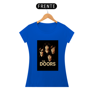 Nome do produto Camiseta The Doors | Estampa Retrô Clássica da Banda (Feminina)