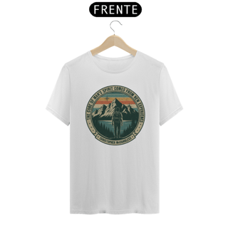 Camiseta The core of a man’s spirit Na natureza selvagem