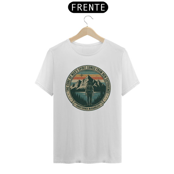 Camiseta The core of a man’s spirit Na natureza selvagem