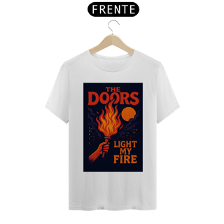 Camiseta The Doors - Light My Fire - Arte Retrô
