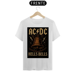 Camiseta AC/DC - Hells Bells - Estampa Clássica do Sino