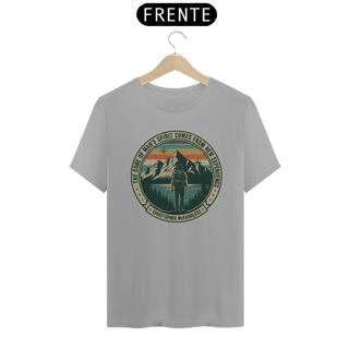 Nome do produto Camiseta The core of a man’s spirit Na natureza selvagem