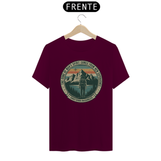 Nome do produto Camiseta The core of a man’s spirit Na natureza selvagem