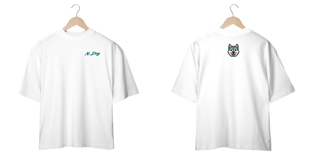 Nome do produto: Camiseta Oversized efeito Bordado