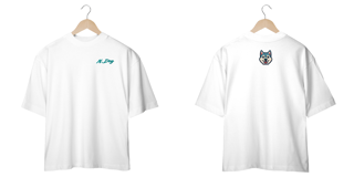 Camiseta Oversized efeito Bordado