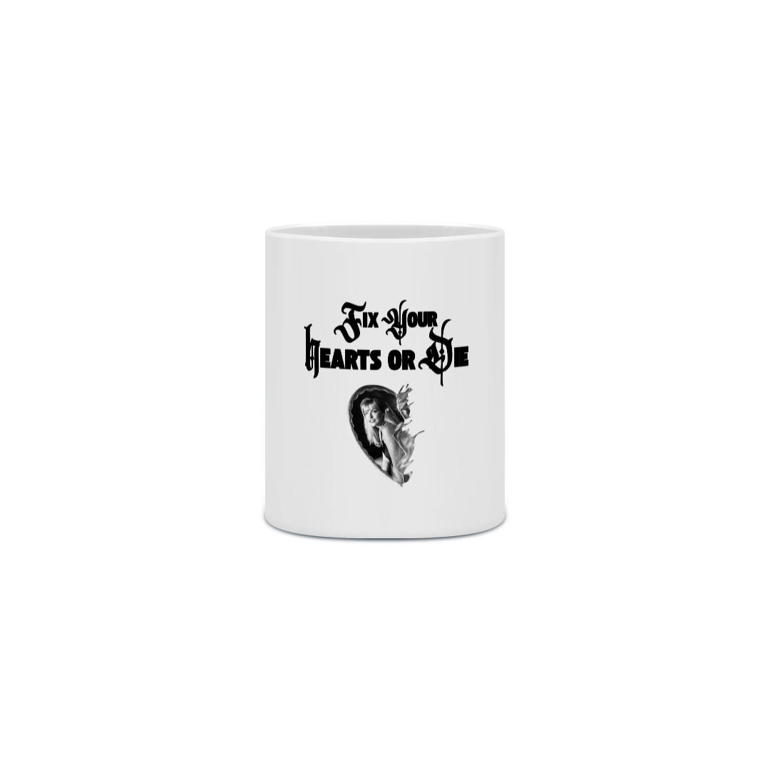 Nome do produto: CANECA| Fix your hearts or die - Laura Palmer 