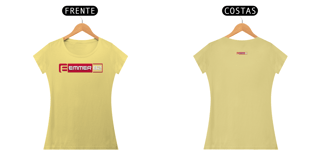 Nome do produto Camiseta baby long  estonada linha new age estampa vermelha