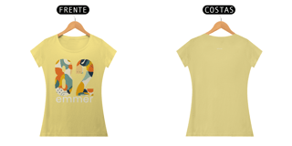 Nome do produto Camiseta baby long estonada linha aquarela number