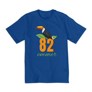 Nome do produto T-shirt quality infantil - 2 a 8 anos - linha Brasil estampa tucano emmer82