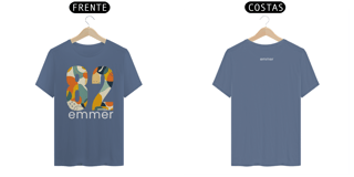 Nome do produto T-shirt estonada linha aquarela number