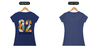 Nome do produto Camiseta baby long pima linha aquarela number