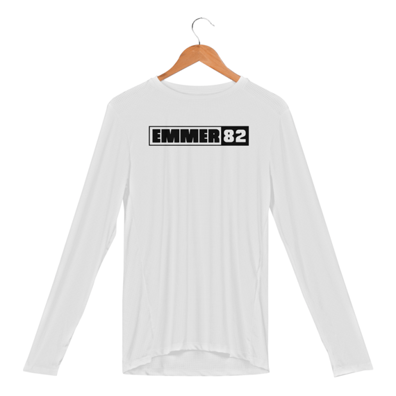 Camisa manga longa LINHA CLEAN WAY ESTAMPA PRETA