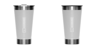 Copo térmico LINHA CLEAN WAY ESTAMPA EMMMER82 BRANCO