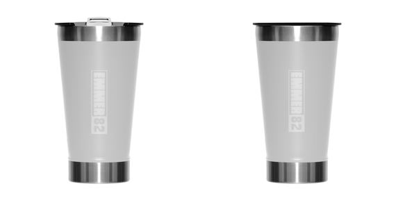 Copo térmico LINHA CLEAN WAY ESTAMPA EMMMER82 BRANCO
