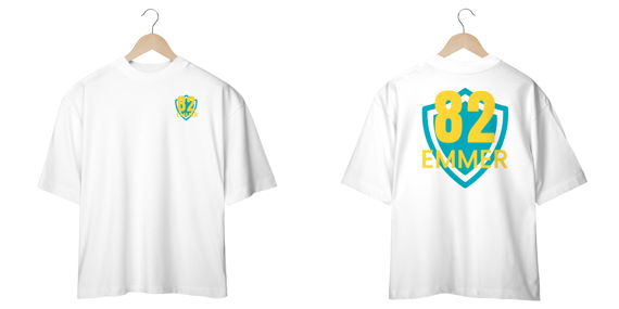 Camisa oversized LINHA CLEAN WAY ESTAMPA ESCUDO