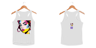 Nome do produto Camiseta regata fem. sport dry uv LINHA POP ART FEMME