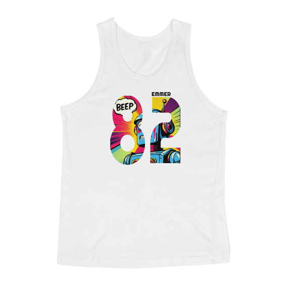Camiseta regata LINHA POP ART BEEP