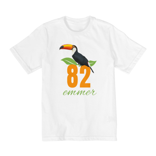 Nome do produto T-shirt quality infantil - 2 a 8 anos - linha Brasil estampa tucano emmer82