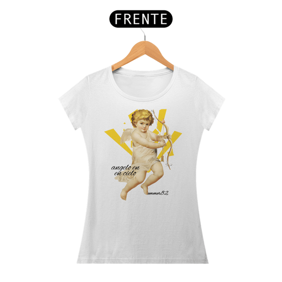 Camiseta baby long prime linha celestial angel