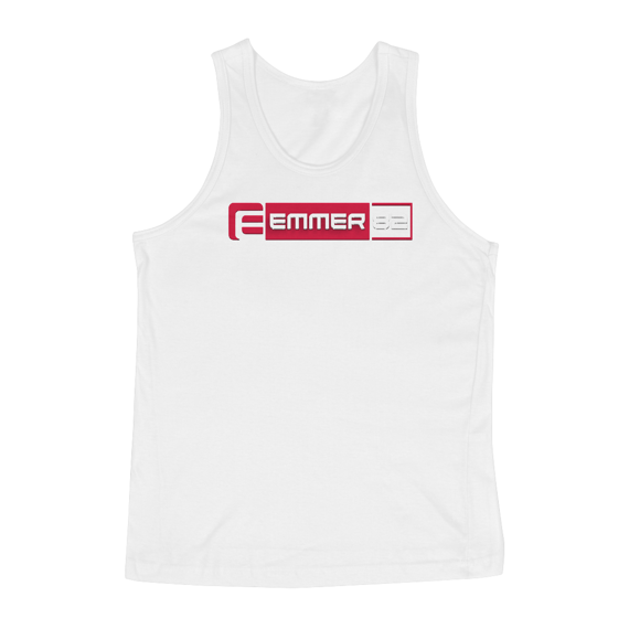 Regata masculina quality linha new age estampa vermelha