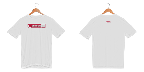 Camiseta sporta dry uv linha new age estampa vermelha