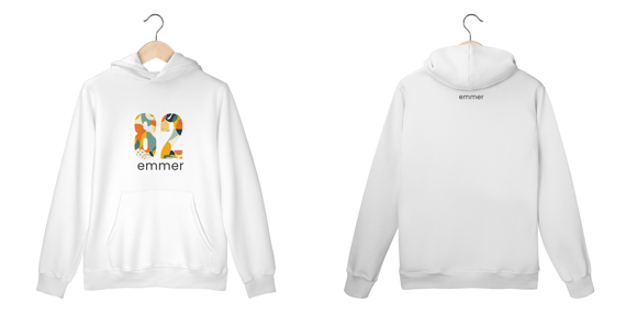 Moletom prime canguru linha aquarela number