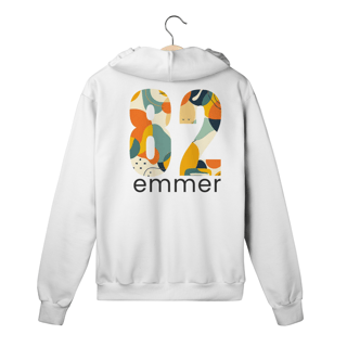 Nome do produto Moletom prime com ziper linha aquarela number