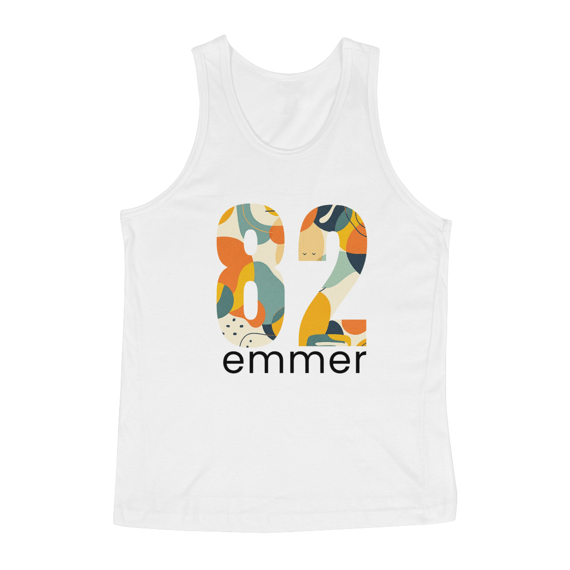 Regata masculina quality linha aquarela number