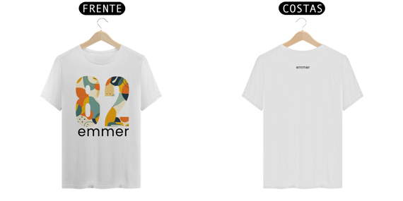 T-shirt quality linha aquarela number