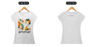 Nome do produto Camiseta baby long pima linha aquarela number