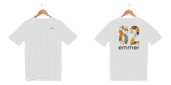 Camiseta sport dry uv linha aquarela number