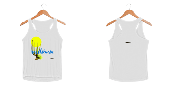 Regata feminina sport dry uv linha biomas brasilis