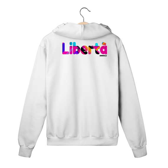 Moletom prime com ziper linha color life (branco e off-white)