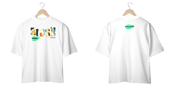 Camiseta oversized linha Brasil brasileiro