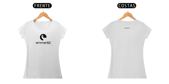 Camiseta baby long prime linha new age II estampa preta