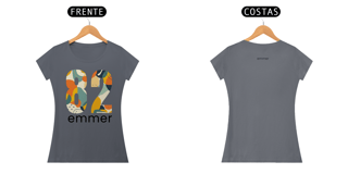 Nome do produto Camiseta baby long pima linha aquarela number