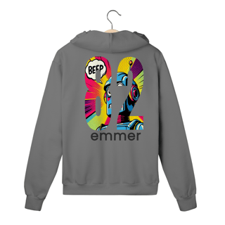 Nome do produto Moletom prime com ziper LINHA POP ART BEEP