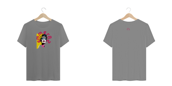 T-shirt plus size LINHA POP ART FEMME