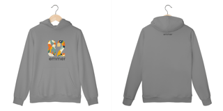 Nome do produto Moletom prime canguru linha aquarela number