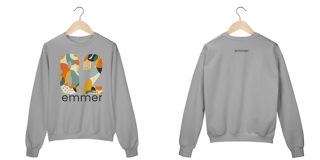 Nome do produto Moletom prime fechado linha aquarela number