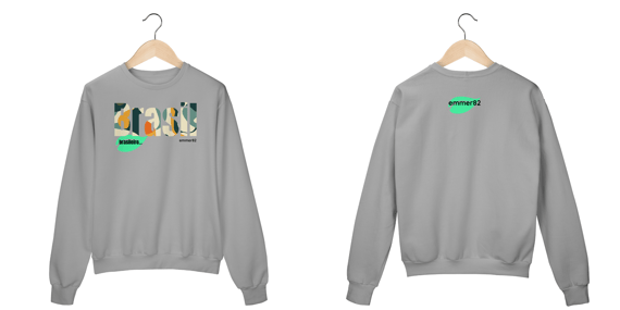 Moletom prime fechado linha brasil brasileiro