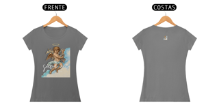 Nome do produto Camiseta baby long estonada linha celestial angel