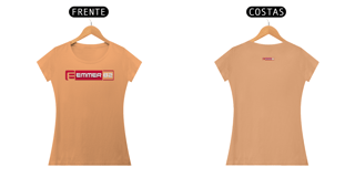 Nome do produto Camiseta baby long  estonada linha new age estampa vermelha