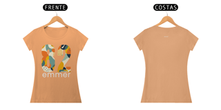 Nome do produto Camiseta baby long estonada linha aquarela number