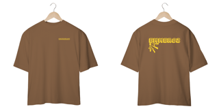 Nome do produto Camisa oversized LINHA CLEAN WAY ESTAMPA ESTILHAÇO LARANJADA