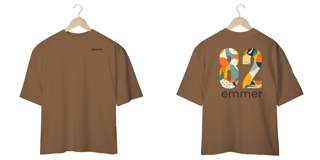 Nome do produto Camiseta oversized linha aquarela number