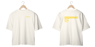 Nome do produto Camisa oversized LINHA CLEAN WAY ESTAMPA ESTILHAÇO LARANJADA