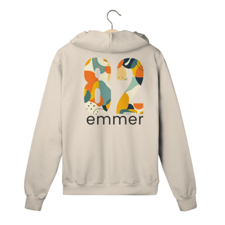 Nome do produto Moletom prime com ziper linha aquarela number