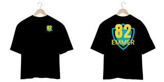 Nome do produto Camisa oversized LINHA CLEAN WAY ESTAMPA ESCUDO