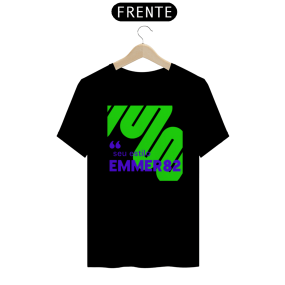 T-shirt prime unissex ESTAMPA GEOMETRICA VERDE